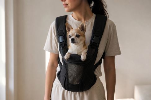 Comparatif des sacs de transport ventraux pour petits chiens : confort et praticité pour le maître