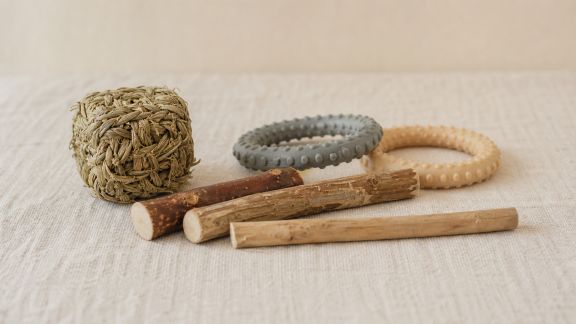 Jouets de dentition pour chiots et lapereaux : quels matériaux allient sécurité et plaisir ?