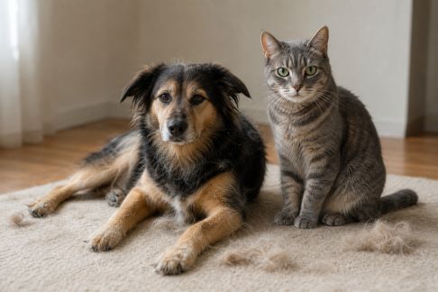 Gérer la mue saisonnière chez les chiens et les chats
