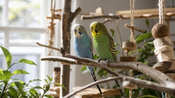 Organiser un environnement enrichi pour perruches en intérieur