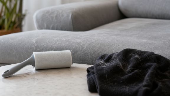 Essai d’un rouleau anti-poils réutilisable pour meubles et vêtements : indispensable pour propriétaires d’animaux ?