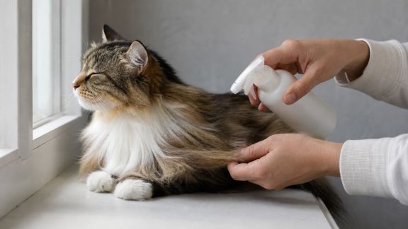 Expérience avec un spray démêlant naturel pour chats à poils longs : résultats et avis
